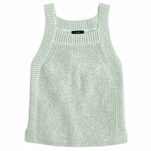 J. Crew Point‎ Sur Mint Pastel Mint Green Knit Sweater Tank Top Sz S